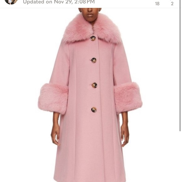 ISO!!! Saks Potts Yvonne coat in pink! Size 1 - Picture 1 of 1